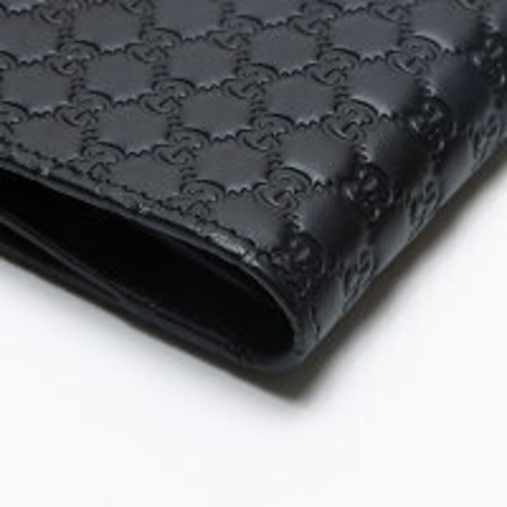 Gucci GG Guccissima Leather Bi fold Wallet Black - Picture 6 of 12